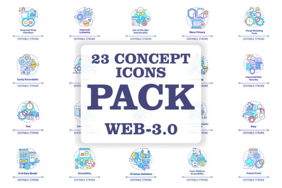 Evaluating the Web 3.0 Concept Icons Bundle for Digital Projects