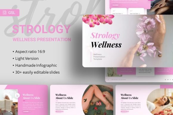 Google Slides Strology: A Modern Wellness Presentation Template