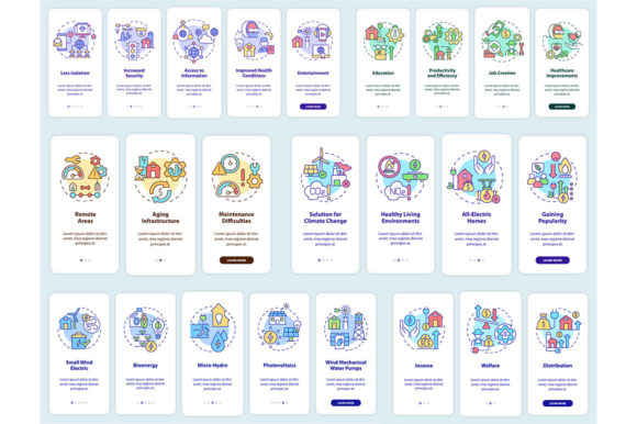 Rural Electrification App Screen Designs for Impact