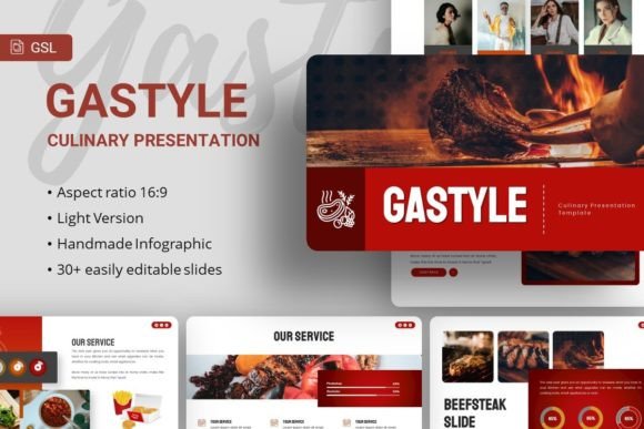 The Gastyle Culinary Template: Crafting Presentations with Flavor